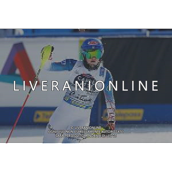Francesco Scaccianoce/LM - 2021 FIS Alpine World SKI Championships - Slalom - Women - alpine ski race 20 February 2021 - Druscie, cortina (bl), Italy Photo showing: Mikaela Shiffrin (USA) finishes in 3rd position and wins the bronze medal @LM/Francesco Scaccianoce AG ALDO LIVERANI SAS