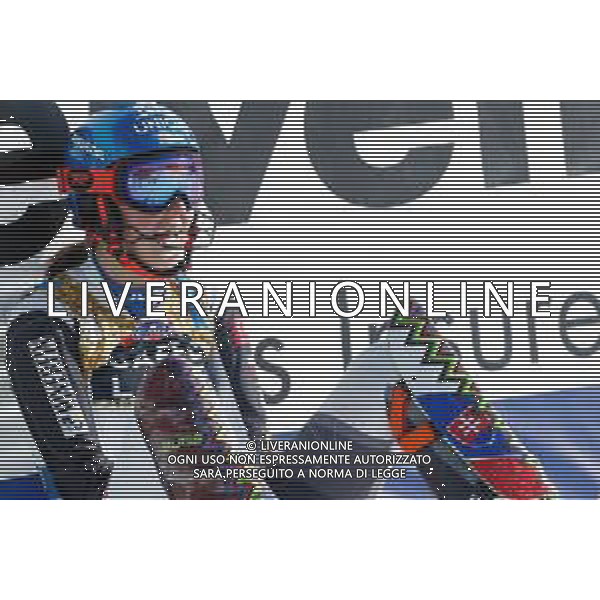 Francesco Scaccianoce/LM - 2021 FIS Alpine World SKI Championships - Slalom - Women - alpine ski race 20 February 2021 - Druscie, cortina (bl), Italy Photo showing: Petra Vlhova (SVK) celebrating @LM/Francesco Scaccianoce AG ALDO LIVERANI SAS