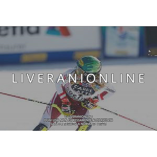 Francesco Scaccianoce/LM - 2021 FIS Alpine World SKI Championships - Slalom - Women - alpine ski race 20 February 2021 - Druscie, cortina (bl), Italy Photo showing: Katharina Liensberger (AUT) finishes in 1st position and wins the gold medal in Slalom @LM/Francesco Scaccianoce AG ALDO LIVERANI SAS