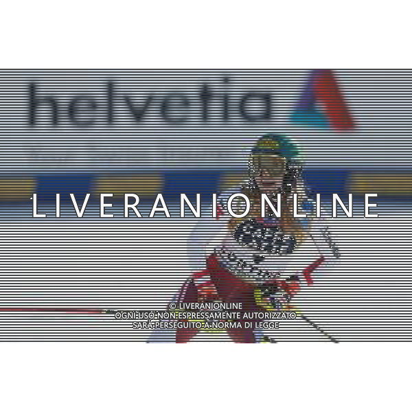 Francesco Scaccianoce/LM - 2021 FIS Alpine World SKI Championships - Slalom - Women - alpine ski race 20 February 2021 - Druscie, cortina (bl), Italy Photo showing: Katharina Liensberger (AUT) finishes in 1st position and wins the gold medal in Slalom @LM/Francesco Scaccianoce AG ALDO LIVERANI SAS
