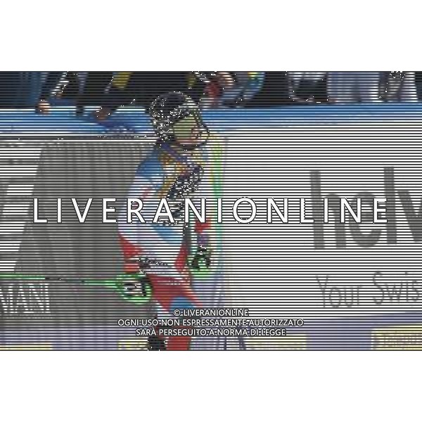 Luca Tedeschi/LM - 2021 FIS Alpine World SKI Championships - Slalom - Women - alpine ski race 20 February 2021 - Druscie, cortina (bl), Italy Photo showing: Camille RAST (SUI) @LM/Luca Tedeschi AG ALDO LIVERANI SAS
