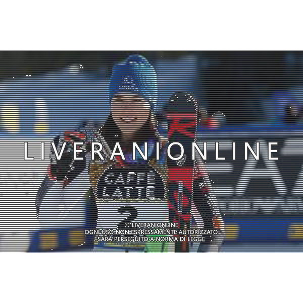 Francesco Scaccianoce/LM - 2021 FIS Alpine World SKI Championships - Slalom - Women - alpine ski race 20 February 2021 - Druscie, cortina (bl), Italy Photo showing: Petra Vlhova (SVK) with her silver medal @LM/Francesco Scaccianoce AG ALDO LIVERANI SAS