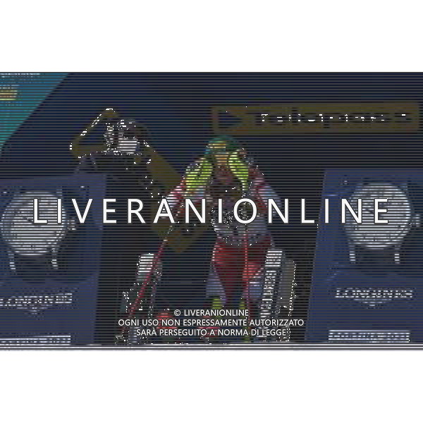 Sergio Bisi/LM - 2021 FIS Alpine World SKI Championships - Slalom - Women - alpine ski race 20 February 2021 - Druscie, cortina (bl), Italy Photo showing: LIENSBERGER Katharina (AUT) Gold Medal @LM/Sergio Bisi AG ALDO LIVERANI SAS