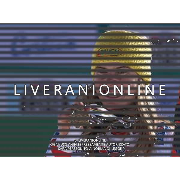 Sergio Bisi/LM - 2021 FIS Alpine World SKI Championships - Slalom - Women - alpine ski race 20 February 2021 - Druscie, cortina (bl), Italy Photo showing: LIENSBERGER Katharina (AUT) Gold Medal @LM/Sergio Bisi AG ALDO LIVERANI SAS