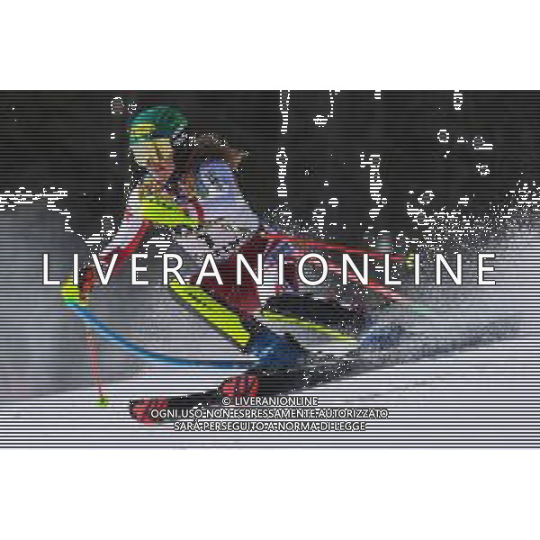 Sergio Bisi/LM - 2021 FIS Alpine World SKI Championships - Slalom - Women - alpine ski race 20 February 2021 - Druscie, cortina (bl), Italy Photo showing: LIENSBERGER Katharina (AUT) Gold Medal @LM/Sergio Bisi AG ALDO LIVERANI SAS