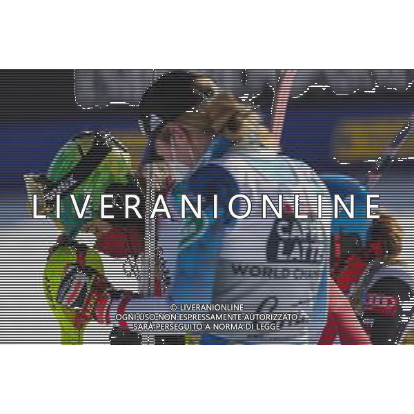 Sergio Bisi/LM - 2021 FIS Alpine World SKI Championships - Slalom - Women - alpine ski race 20 February 2021 - Druscie, cortina (bl), Italy Photo showing: LIENSBERGER Katharina (AUT) Gold Medal @LM/Sergio Bisi AG ALDO LIVERANI SAS
