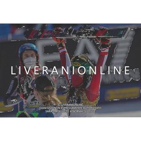 Sergio Bisi/LM - 2021 FIS Alpine World SKI Championships - Slalom - Women - alpine ski race 20 February 2021 - Druscie, cortina (bl), Italy Photo showing: LIENSBERGER Katharina (AUT) Gold Medal @LM/Sergio Bisi AG ALDO LIVERANI SAS