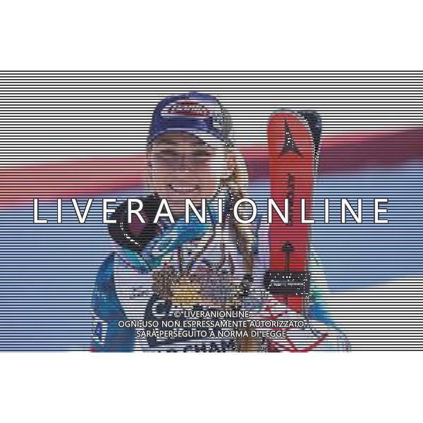 Sergio Bisi/LM - 2021 FIS Alpine World SKI Championships - Slalom - Women - alpine ski race 20 February 2021 - Druscie, cortina (bl), Italy Photo showing: SHIFFRIN Mikaela (USA) Bronze Medal @LM/Sergio Bisi AG ALDO LIVERANI SAS