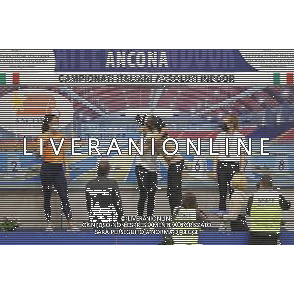ANCONA 20/02/2021 CAMPIONATI ASSOLUTI INDOOR di Atletica nella foto: larissa iapichino con lcon fiona may ©Claudio Zamagni/Agenzia Aldo Liverani