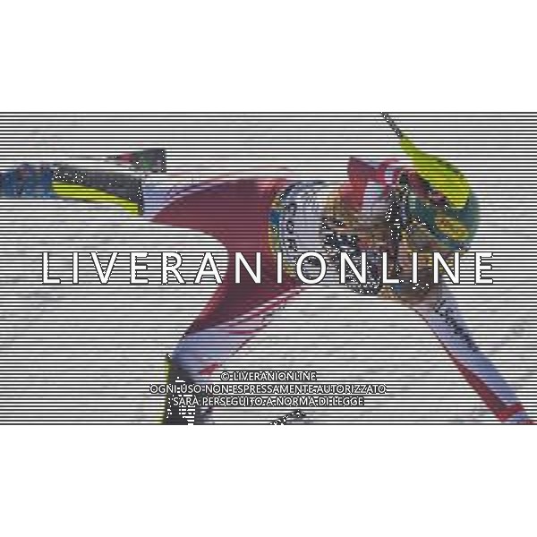 Franco Debernardi/LM - 2021 FIS Alpine World SKI Championships - Slalom - Women - alpine ski race 20 February 2021 - Druscie, cortina (bl), Italy Photo showing: Austrian Katharina Liensberger reacts after crosses the finish line for his Gold medal @LM/Franco Debernardi AG ALDO LIVERANI SAS