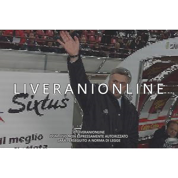 milan-perugia 13/11/2001 coppa italia nella foto l\'allenatore ancelotti carlo agenzia aldo liverani sas
