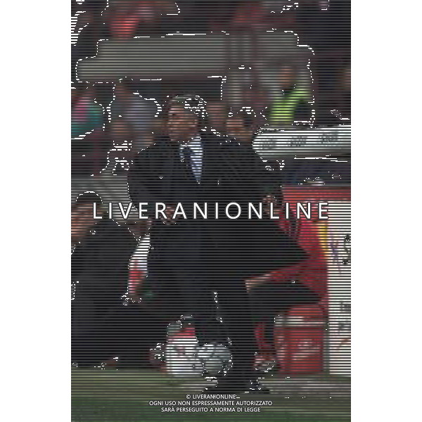 milan-perugia 13/11/2001 coppa italia nella foto l\'allenatore ancelotti carlo agenzia aldo liverani sas
