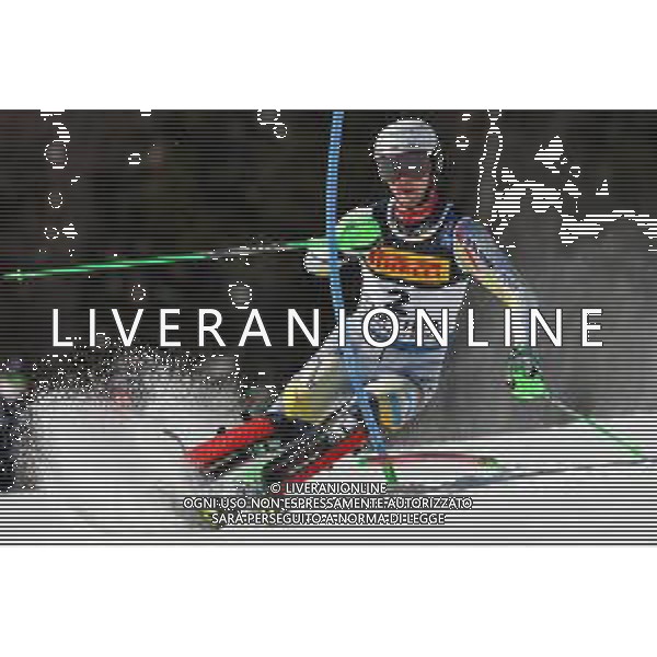 Luca Tedeschi/LM - 2021 FIS Alpine World SKI Championships - Slalom - Men - alpine ski race 21 February 2021 - Druscie, cortina (bl), Italy Photo showing: Sebastian FOSS-SOLEVAAG (NOR) @LM/Luca Tedeschi AG ALDO LIVERANI SAS