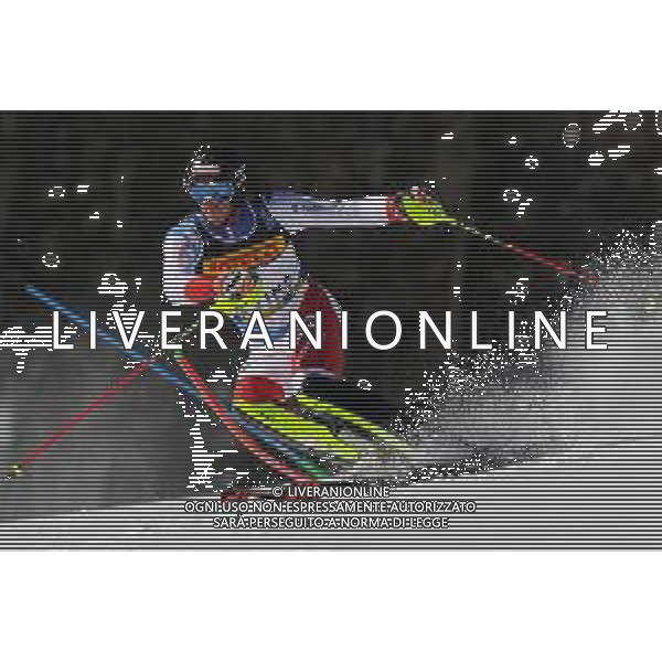 Luca Tedeschi/LM - 2021 FIS Alpine World SKI Championships - Slalom - Men - alpine ski race 21 February 2021 - Druscie, cortina (bl), Italy Photo showing: Ramon ZENHAEUSERN (SUI) @LM/Luca Tedeschi AG ALDO LIVERANI SAS
