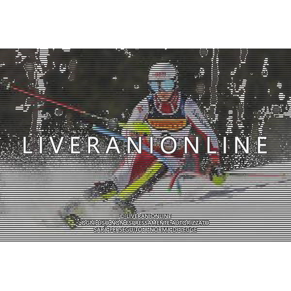 Luca Tedeschi/LM - 2021 FIS Alpine World SKI Championships - Slalom - Men - alpine ski race 21 February 2021 - Druscie, cortina (bl), Italy Photo showing: Adrian PERTL (AUT) @LM/Luca Tedeschi AG ALDO LIVERANI SAS