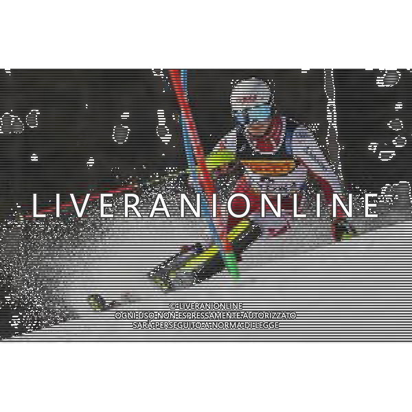 Luca Tedeschi/LM - 2021 FIS Alpine World SKI Championships - Slalom - Men - alpine ski race 21 February 2021 - Druscie, cortina (bl), Italy Photo showing: Adrian PERTL (AUT) @LM/Luca Tedeschi AG ALDO LIVERANI SAS