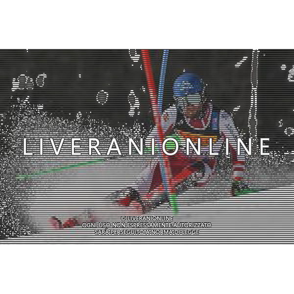 Luca Tedeschi/LM - 2021 FIS Alpine World SKI Championships - Slalom - Men - alpine ski race 21 February 2021 - Druscie, cortina (bl), Italy Photo showing: Marco SCHWARZ (AUT) @LM/Luca Tedeschi AG ALDO LIVERANI SAS