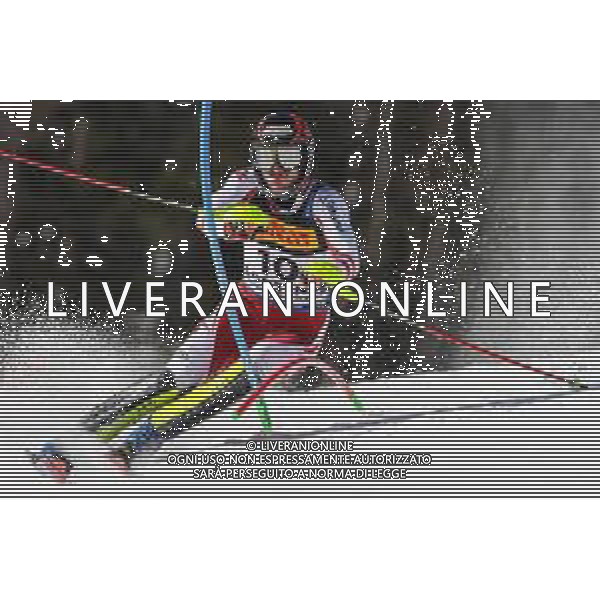 Luca Tedeschi/LM - 2021 FIS Alpine World SKI Championships - Slalom - Men - alpine ski race 21 February 2021 - Druscie, cortina (bl), Italy Photo showing: Michael MATT (AUT) @LM/Luca Tedeschi AG ALDO LIVERANI SAS