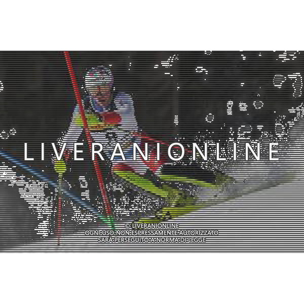 Luca Tedeschi/LM - 2021 FIS Alpine World SKI Championships - Slalom - Men - alpine ski race 21 February 2021 - Druscie, cortina (bl), Italy Photo showing: Daniel YULE (SUI) @LM/Luca Tedeschi AG ALDO LIVERANI SAS