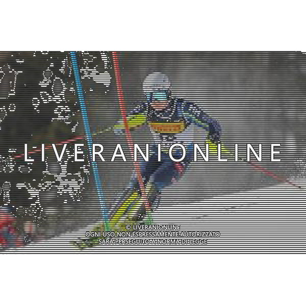 Luca Tedeschi/LM - 2021 FIS Alpine World SKI Championships - Slalom - Men - alpine ski race 21 February 2021 - Druscie, cortina (bl), Italy Photo showing: Kristoffer JAKOBSEN (SWE) @LM/Luca Tedeschi AG ALDO LIVERANI SAS