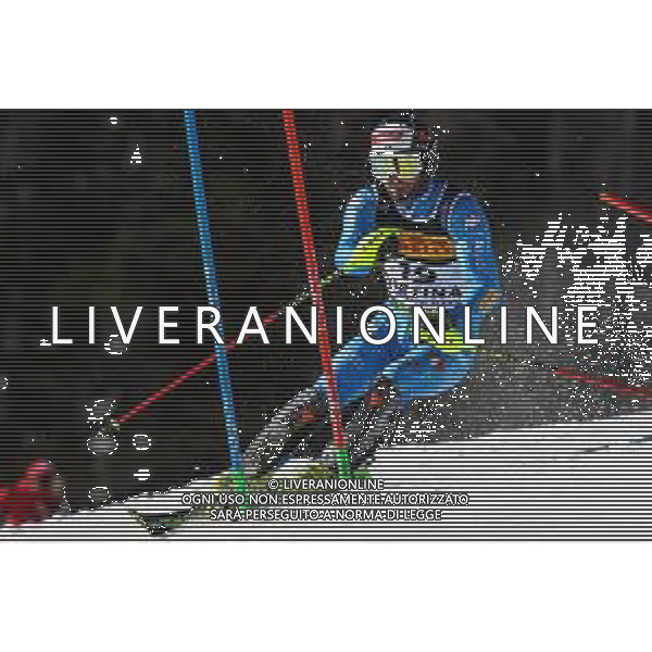 Luca Tedeschi/LM - 2021 FIS Alpine World SKI Championships - Slalom - Men - alpine ski race 21 February 2021 - Druscie, cortina (bl), Italy Photo showing: Manfred MOELEGG (ITA) @LM/Luca Tedeschi AG ALDO LIVERANI SAS