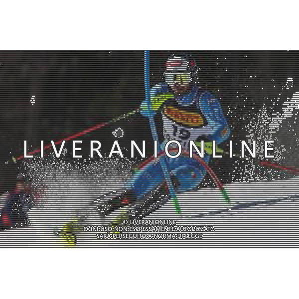 Luca Tedeschi/LM - 2021 FIS Alpine World SKI Championships - Slalom - Men - alpine ski race 21 February 2021 - Druscie, cortina (bl), Italy Photo showing: Manfred MOELEGG (ITA) @LM/Luca Tedeschi AG ALDO LIVERANI SAS