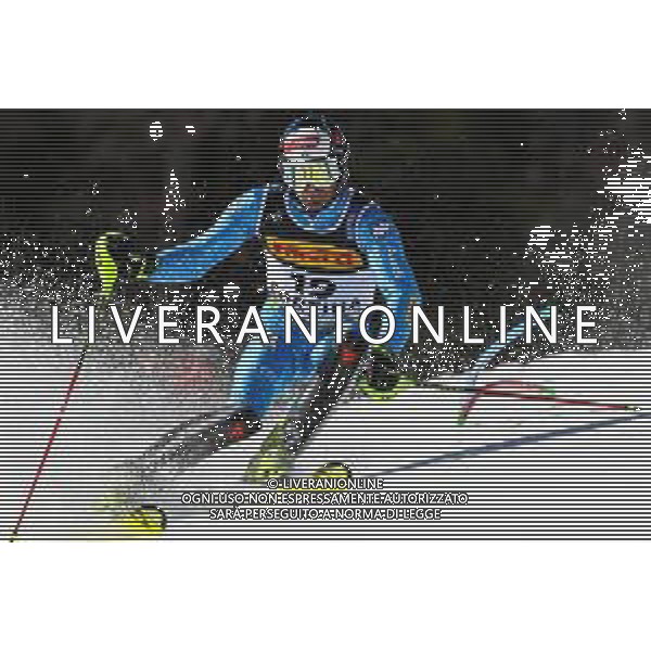 Luca Tedeschi/LM - 2021 FIS Alpine World SKI Championships - Slalom - Men - alpine ski race 21 February 2021 - Druscie, cortina (bl), Italy Photo showing: Manfred MOELEGG (ITA) @LM/Luca Tedeschi AG ALDO LIVERANI SAS