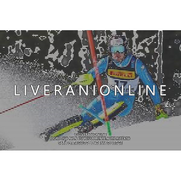 Luca Tedeschi/LM - 2021 FIS Alpine World SKI Championships - Slalom - Men - alpine ski race 21 February 2021 - Druscie, cortina (bl), Italy Photo showing: Alex VINATZER (ITA) @LM/Luca Tedeschi AG ALDO LIVERANI SAS
