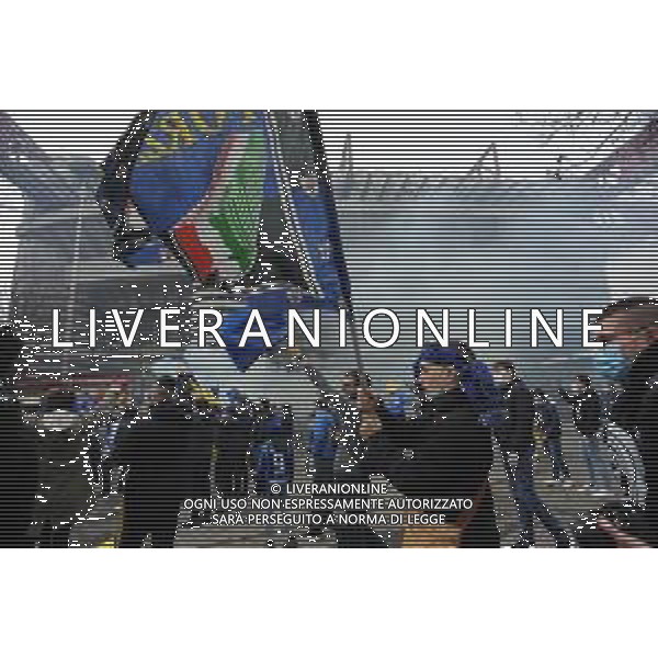 raduno tifosi Inter Milan vs Inter Campionato Serie A TIM - 23a giornata Milano 21-02-2021 Stadio Giuseppe Meazza - San Siro foto Roberto Garavaglia/ag. Aldo Liverani sas /AGENZIA ALDO LIVERANI SAS