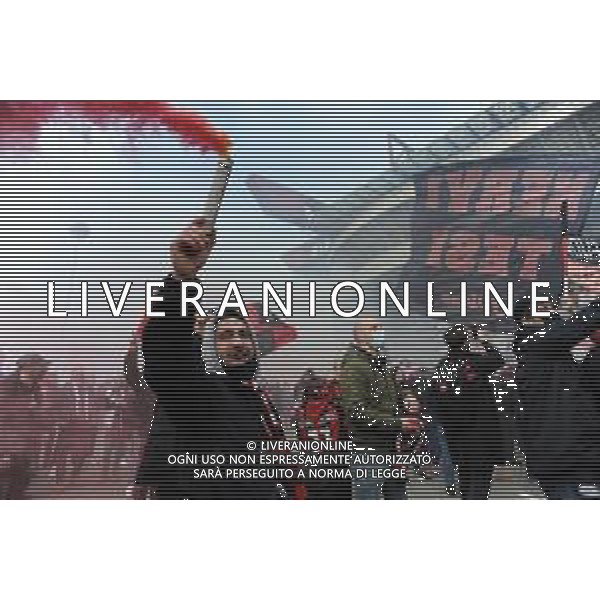 raduno tifosi Milan Milan vs Inter Campionato Serie A TIM - 23a giornata Milano 21-02-2021 Stadio Giuseppe Meazza - San Siro foto Roberto Garavaglia/ag. Aldo Liverani sas /AGENZIA ALDO LIVERANI SAS
