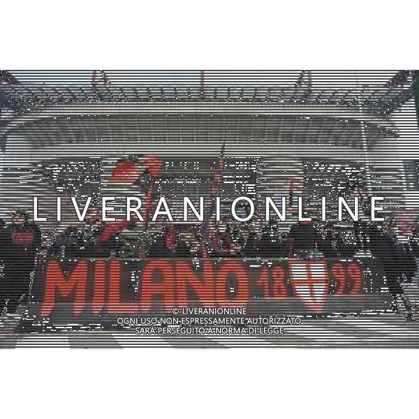 raduno tifosi Milan Milan vs Inter Campionato Serie A TIM - 23a giornata Milano 21-02-2021 Stadio Giuseppe Meazza - San Siro foto Roberto Garavaglia/ag. Aldo Liverani sas /AGENZIA ALDO LIVERANI SAS