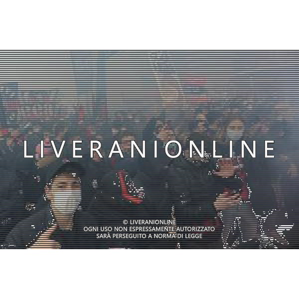 raduno tifosi Milan Milan vs Inter Campionato Serie A TIM - 23a giornata Milano 21-02-2021 Stadio Giuseppe Meazza - San Siro foto Roberto Garavaglia/ag. Aldo Liverani sas /AGENZIA ALDO LIVERANI SAS