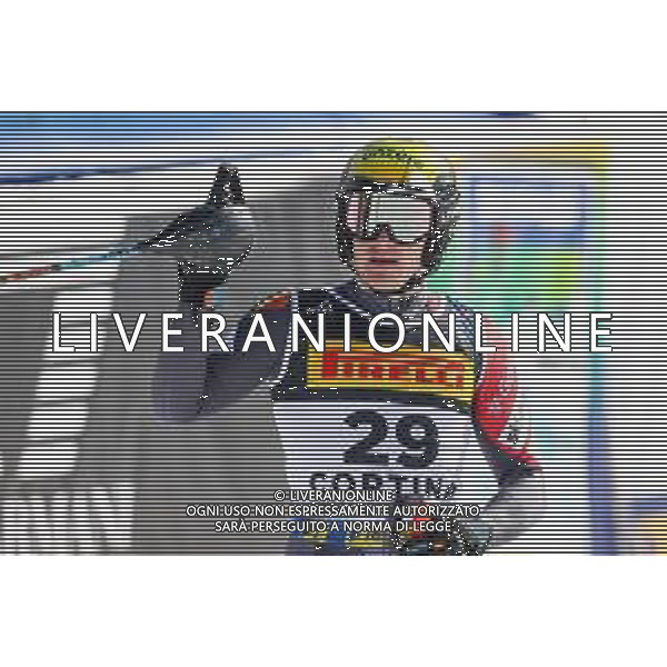 Luca Tedeschi/LM - 2021 FIS Alpine World SKI Championships - Slalom - Men - alpine ski race 21 February 2021 - Druscie, cortina (bl), Italy Photo showing: Tom VERBEKE (BEL) @LM/Luca Tedeschi AG ALDO LIVERANI SAS