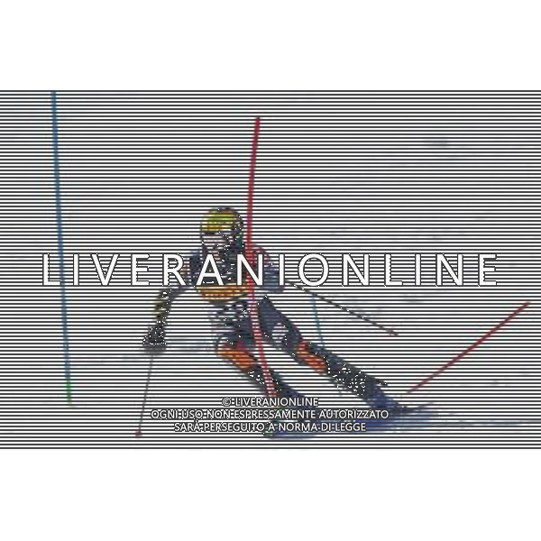 Luca Tedeschi/LM - 2021 FIS Alpine World SKI Championships - Slalom - Men - alpine ski race 21 February 2021 - Druscie, cortina (bl), Italy Photo showing: Tom VERBEKE (BEL) @LM/Luca Tedeschi AG ALDO LIVERANI SAS