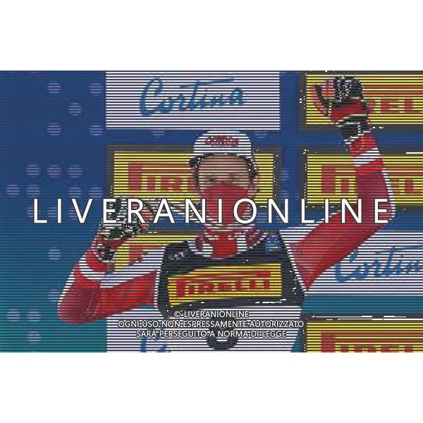 Luca Tedeschi/LM - 2021 FIS Alpine World SKI Championships - Slalom - Men - alpine ski race 21 February 2021 - Druscie, cortina (bl), Italy Photo showing: Adrian PERTL (AUT) silver medal @LM/Luca Tedeschi AG ALDO LIVERANI SAS