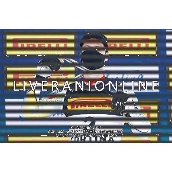 Luca Tedeschi/LM - 2021 FIS Alpine World SKI Championships - Slalom - Men - alpine ski race 21 February 2021 - Druscie, cortina (bl), Italy Photo showing: Sebastian FOSS-SOLEVAAG (NOR) gold medal @LM/Luca Tedeschi AG ALDO LIVERANI SAS