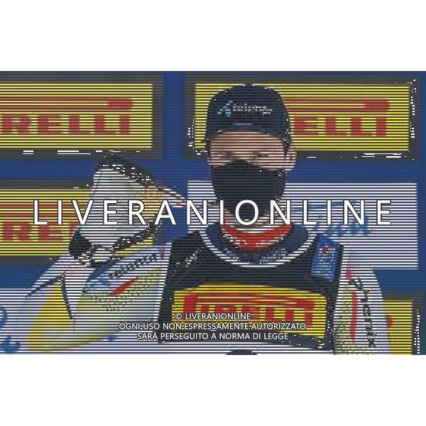 Luca Tedeschi/LM - 2021 FIS Alpine World SKI Championships - Slalom - Men - alpine ski race 21 February 2021 - Druscie, cortina (bl), Italy Photo showing: Sebastian FOSS-SOLEVAAG (NOR) gold medal @LM/Luca Tedeschi AG ALDO LIVERANI SAS