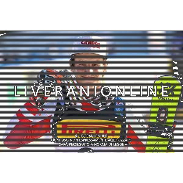 Luca Tedeschi/LM - 2021 FIS Alpine World SKI Championships - Slalom - Men - alpine ski race 21 February 2021 - Druscie, cortina (bl), Italy Photo showing: Adrian PERTL (AUT) silver medal @LM/Luca Tedeschi AG ALDO LIVERANI SAS