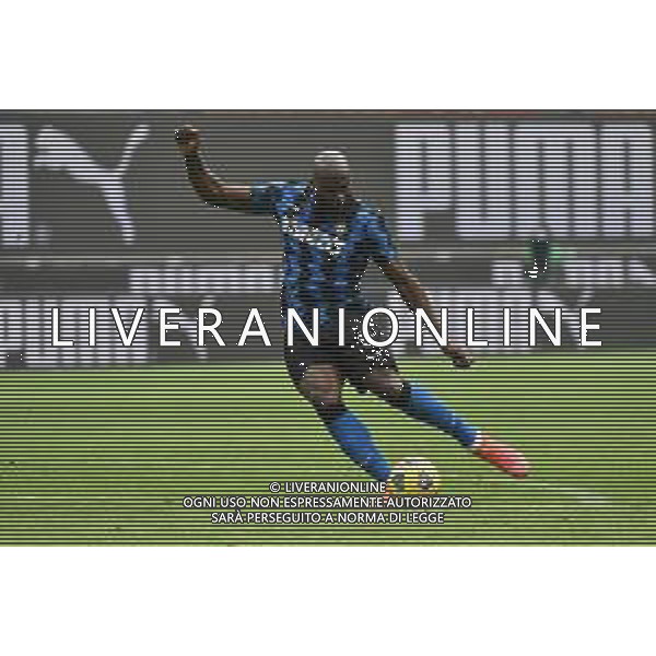 Romelu Lukaku (Inter) segna il gol del 3 a 0 Milan vs Inter Campionato Serie A TIM - 23a giornata Milano 21-02-2021 Stadio Giuseppe Meazza - San Siro foto Roberto Garavaglia/ag. Aldo Liverani sas