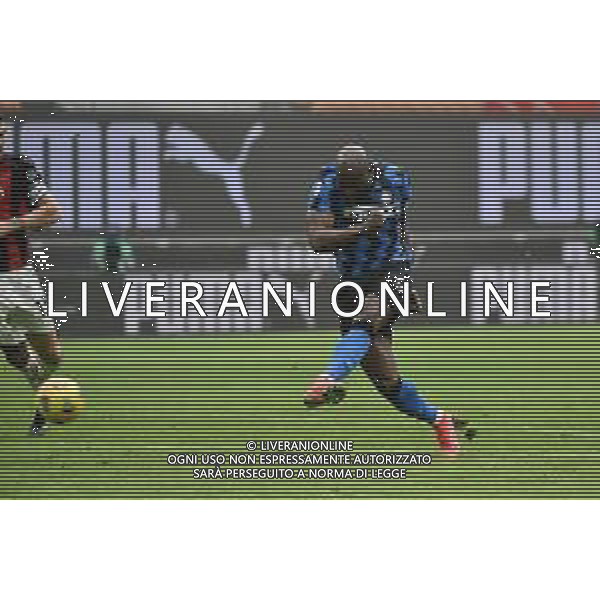 Romelu Lukaku (Inter) segna il gol del 3 a 0 Milan vs Inter Campionato Serie A TIM - 23a giornata Milano 21-02-2021 Stadio Giuseppe Meazza - San Siro foto Roberto Garavaglia/ag. Aldo Liverani sas