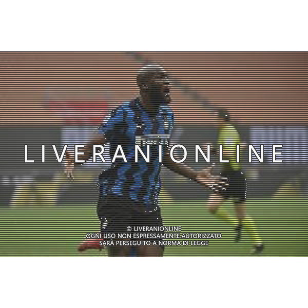 Romelu Lukaku (Inter) esulta dopo il gol del 3 a 0 Milan vs Inter Campionato Serie A TIM - 23a giornata Milano 21-02-2021 Stadio Giuseppe Meazza - San Siro foto Roberto Garavaglia/ag. Aldo Liverani sas