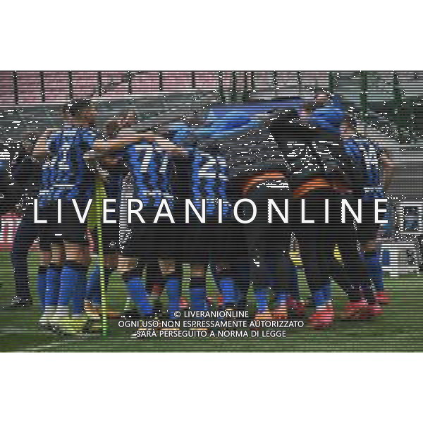 esultanza Inter dopo il gol del 3 a 0 Milan vs Inter Campionato Serie A TIM - 23a giornata Milano 21-02-2021 Stadio Giuseppe Meazza - San Siro foto Roberto Garavaglia/ag. Aldo Liverani sas