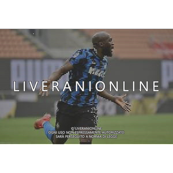 Romelu Lukaku (Inter) esulta dopo il gol del 3 a 0 Milan vs Inter Campionato Serie A TIM - 23a giornata Milano 21-02-2021 Stadio Giuseppe Meazza - San Siro foto Roberto Garavaglia/ag. Aldo Liverani sas