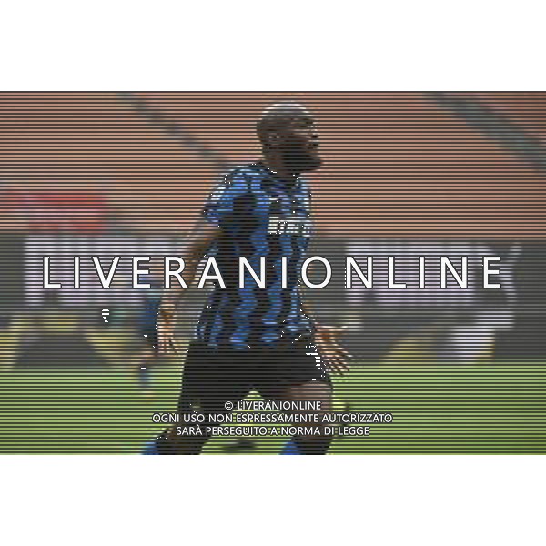 Romelu Lukaku (Inter) esulta dopo il gol del 3 a 0 Milan vs Inter Campionato Serie A TIM - 23a giornata Milano 21-02-2021 Stadio Giuseppe Meazza - San Siro foto Roberto Garavaglia/ag. Aldo Liverani sas