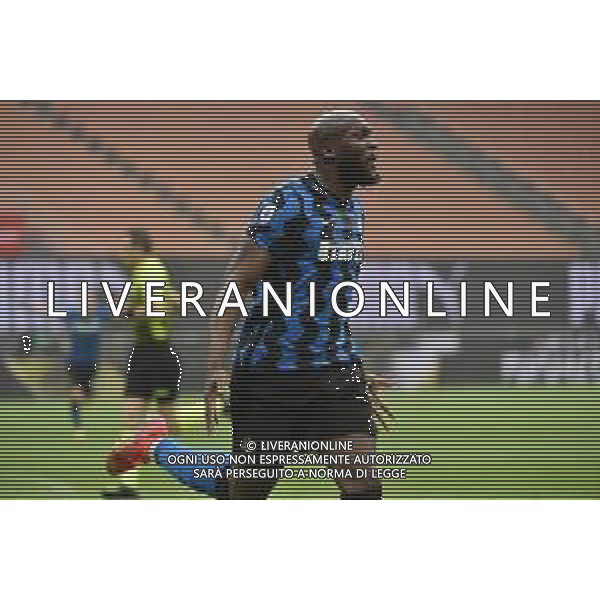 Romelu Lukaku (Inter) esulta dopo il gol del 3 a 0 Milan vs Inter Campionato Serie A TIM - 23a giornata Milano 21-02-2021 Stadio Giuseppe Meazza - San Siro foto Roberto Garavaglia/ag. Aldo Liverani sas