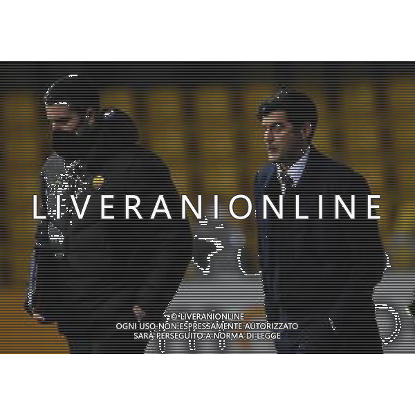 Renato Olimpio/LM - Benevento Calcio vs AS Roma - Italian football Serie A match 2020/2021 21 February 2021 - Ciro Vigorito stadium, benevento, Italy Photo showing: disappointment Paulo Fonseca ( coach ) (AC ROMA ) @LM/Renato Olimpio AG ALDO LIVERANI SAS