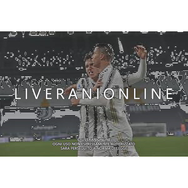 ©Alessandro Falzone/Agenzia Aldo Liverani Torino 22.02.2021 Stadio Allianz Stadium Juventus vs Crotone Serie A Tim 2020-2021 Nella foto : ESULTANZA GOL DI CRISTIANO RONALDO ©FALZONE/AGENZIA ALDO LIVERANI SAS