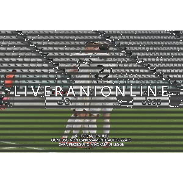 ©Alessandro Falzone/Agenzia Aldo Liverani Torino 22.02.2021 Stadio Allianz Stadium Juventus vs Crotone Serie A Tim 2020-2021 Nella foto : ESULTANZA GOL DI CRISTIANO RONALDO ©FALZONE/AGENZIA ALDO LIVERANI SAS