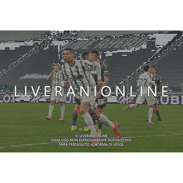 ©Alessandro Falzone/Agenzia Aldo Liverani Torino 22.02.2021 Stadio Allianz Stadium Juventus vs Crotone Serie A Tim 2020-2021 Nella foto : ESULTANZA SECONDO GOL DI CRISTIANO RONALDO ©FALZONE/AGENZIA ALDO LIVERANI SAS