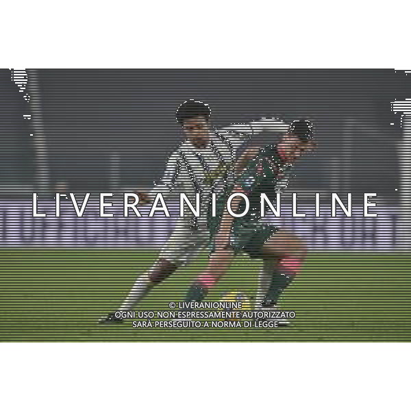 ©Alessandro Falzone/Agenzia Aldo Liverani Torino 22.02.2021 Stadio Allianz Stadium Juventus vs Crotone Serie A Tim 2020-2021 Nella foto : WESTON MCKENNIE-MILOS VULIC ©FALZONE/AGENZIA ALDO LIVERANI SAS